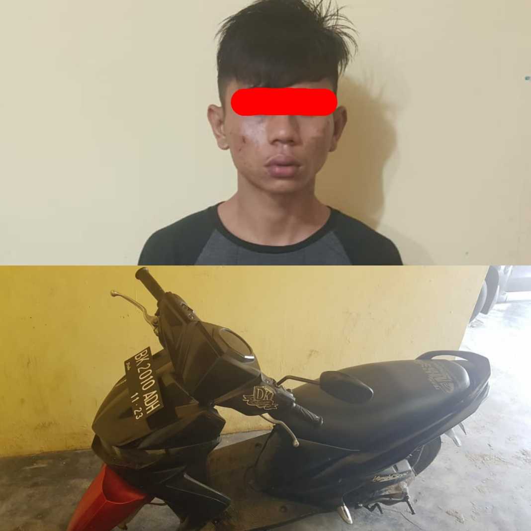 Polsek Namo Rambe, Amankan Pelaku Curanmor