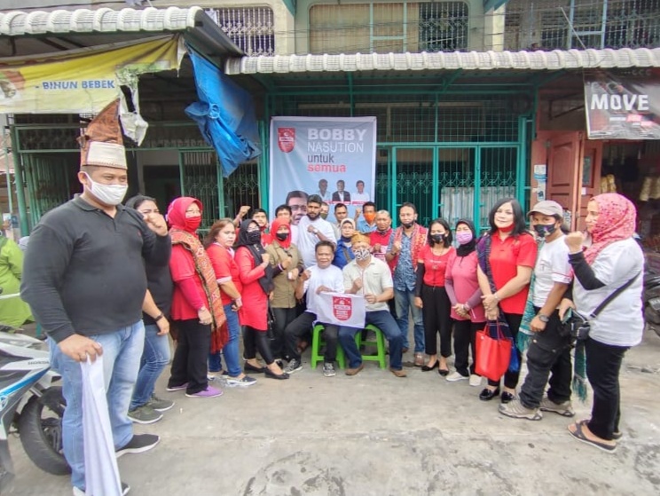 Relawan Bobby Nasution, Meresmikan Posko Baru Jumat 21 Agustus 2020