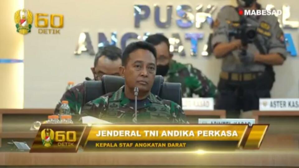 KASAD Andika Perkasa, Teleconference dengan RSPAD, Kodiklat, Secapaad dan Kodam III Siliwangi⁣⁣⁣⁣⁣