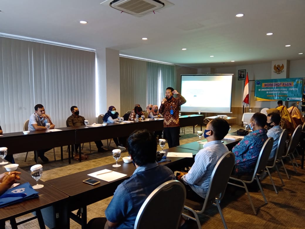 BNNK Ciamis, Laksanakan Workshop P4GN Bagi Lingkungan Dunia Usaha dan Swasta