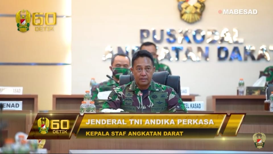 Kasad Andika Perkasa, Teleconference Terkait Penanganan Pasien Covid-19 dan Penerapan Terapi Plasma Konvalesen⁣⁣⁣⁣⁣⁣⁣⁣