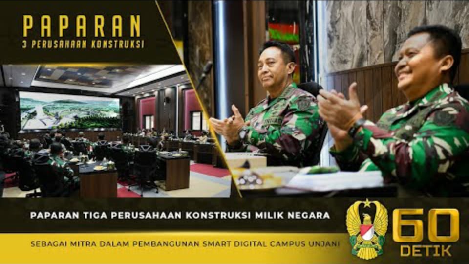 Kasad Andika Perkasa, Mendengarkan Pemaparan Perusahaan Milik Negara Terkait Pembangunan Smart Digital Campus UNJANI