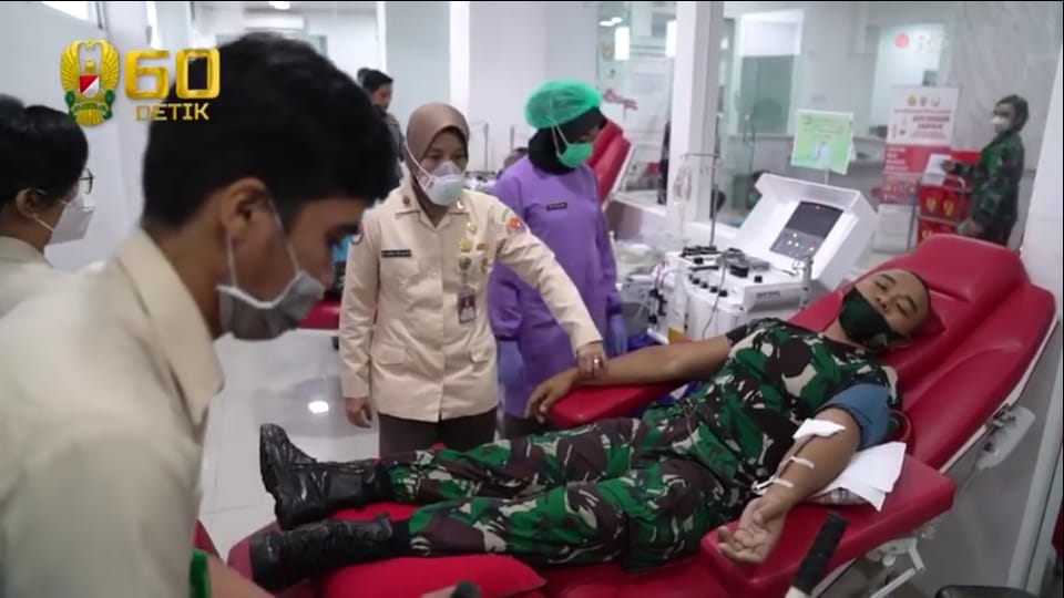 TNI Angkatan Darat, 22 Perwira Mantan Secapa AD Donor Plasma di RSPAD⁣⁣⁣⁣⁣