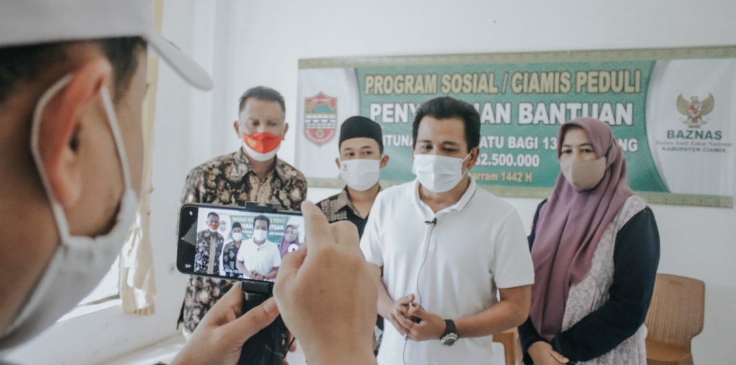 Ciamis Peduli, Penyaluran Bansos Untu Yatim Piatu
