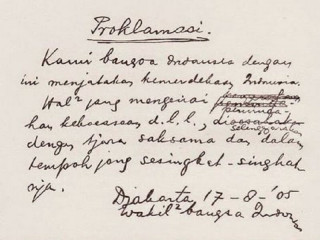 Sempat Dibuang ke Tempat Sampah, Teks Asli Proklamasi Tulisan Tangan Bung Karno Diselamatkan B.M Diah