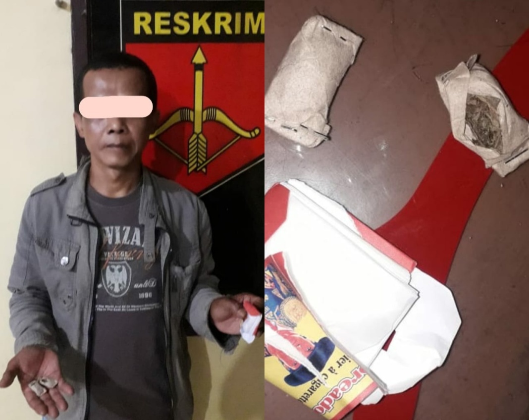 Polsek Tanjung Morawa, Tangkap Seorang Pria Diduga Pelaku Penyalahgunaan Narkoba