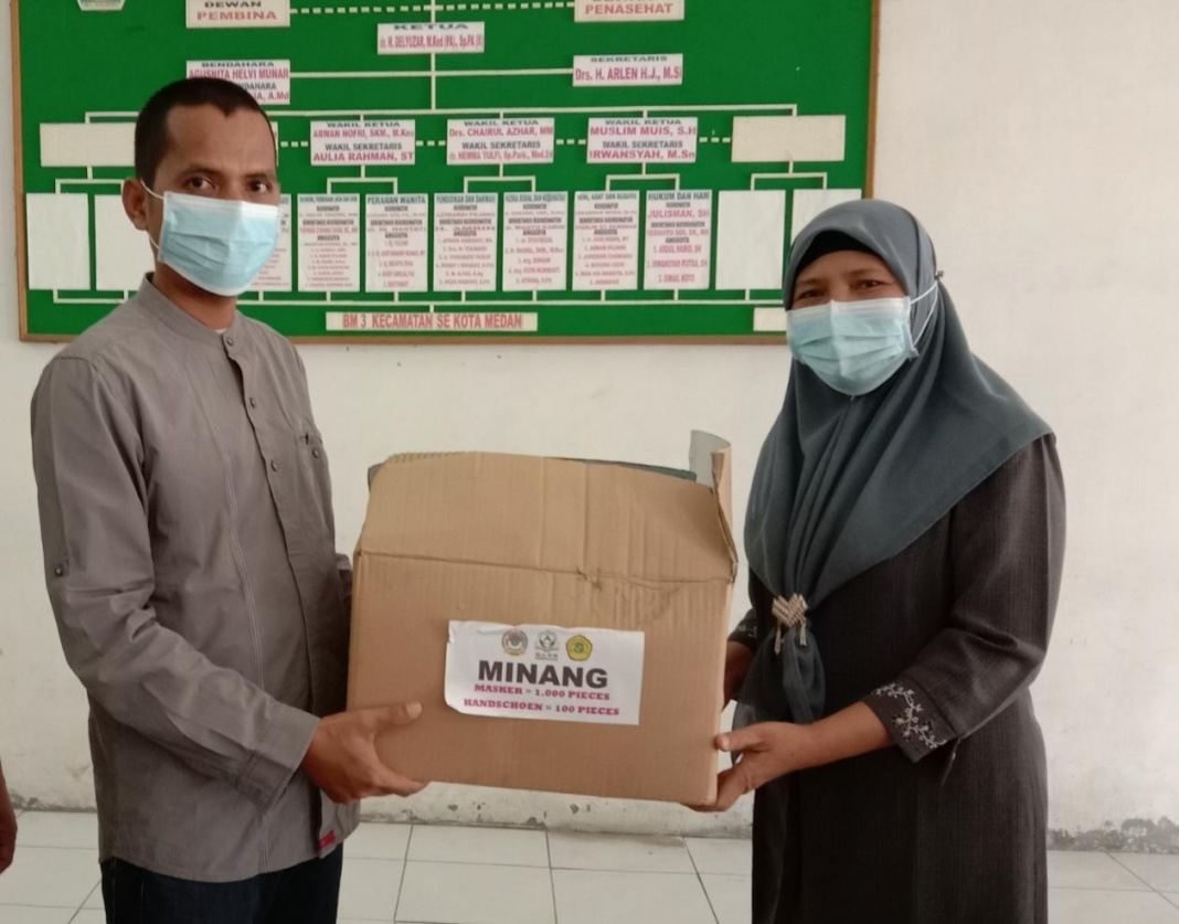 BM3 Kota Medan, Berikan Edukasi dan Bagikan Masker Ke 21 BM3 Kecamatan
