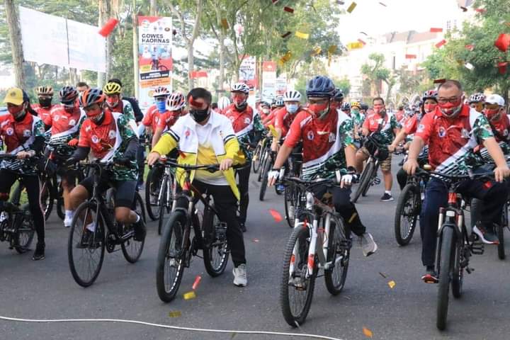 Peringati Gowes Haornas, Pjs Walikota Medan Ajak Warga Jaga Imunitas Tubuh
