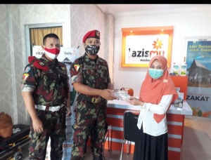 BPO Kokam Sumut Bagi-bagi Faceshield dan Masker