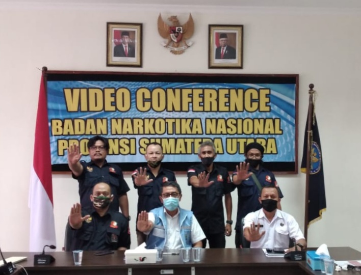 Silaturahmi dan Sinergitas GBNN Sumut Bersama BNN Provinsi Sumut