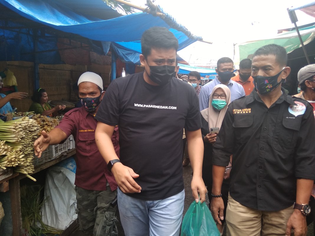 Bobby Nasution, Blusukan ke Pasar Sei Sikambing dan Sambangi Sekretariat Re-Born