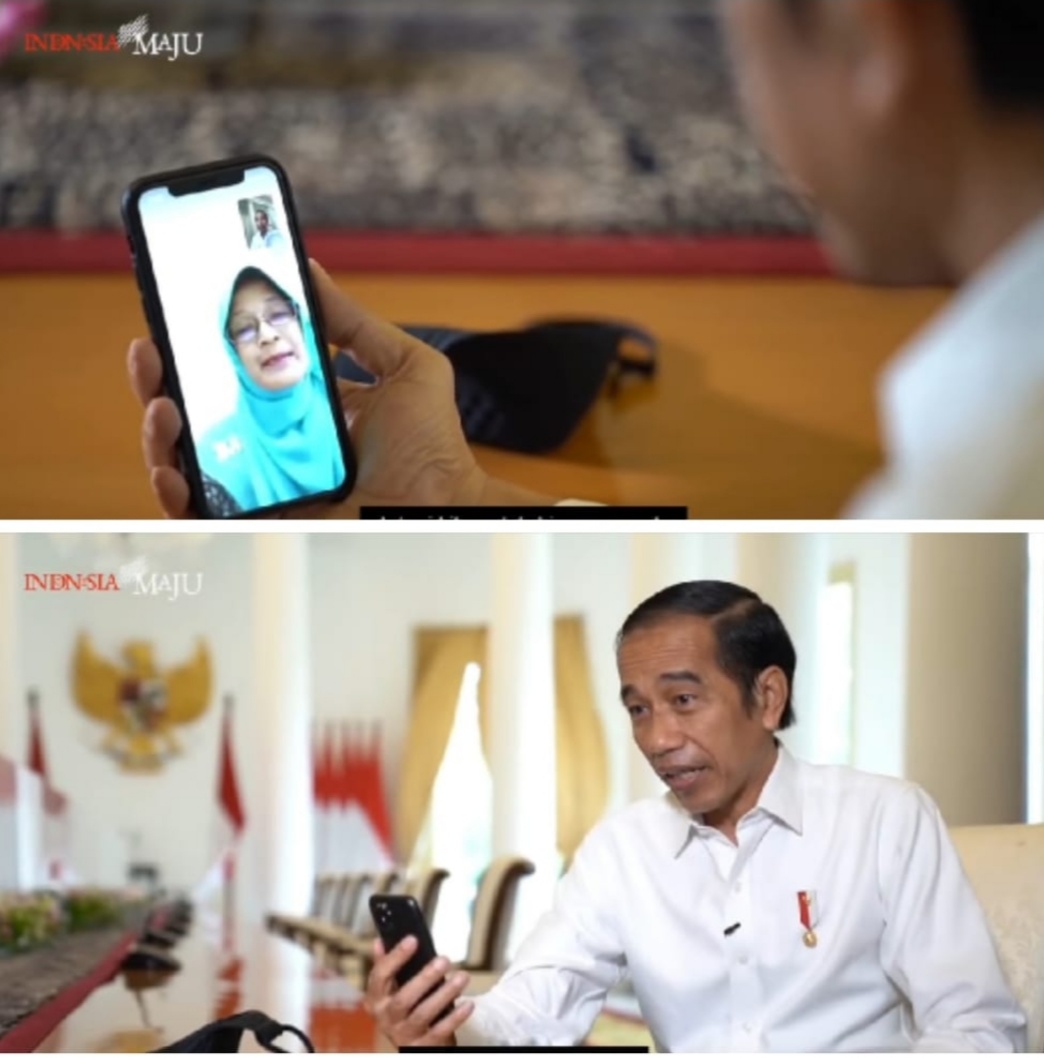Momen Presiden Jokowi, Video Call dengan Guru SMP Negeri 7 Padang