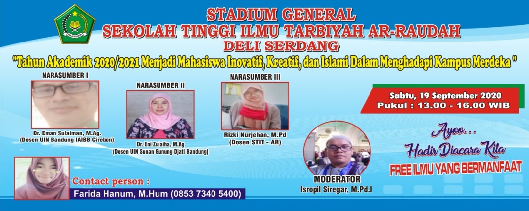 STIT Ar Raudhah, Gelar Studium General TA 2020 2021