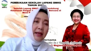 Sekolah Lapang BMKG, Megawati Ingatkan Pentingnya Data Peta Rawan Cuaca, Titik Api, Hingga Likuifaksi