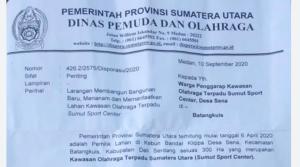 Soal Pembayaran Lahan Sport Center Pempropsu Beli Lahan atau Bayar Surat Keterangan