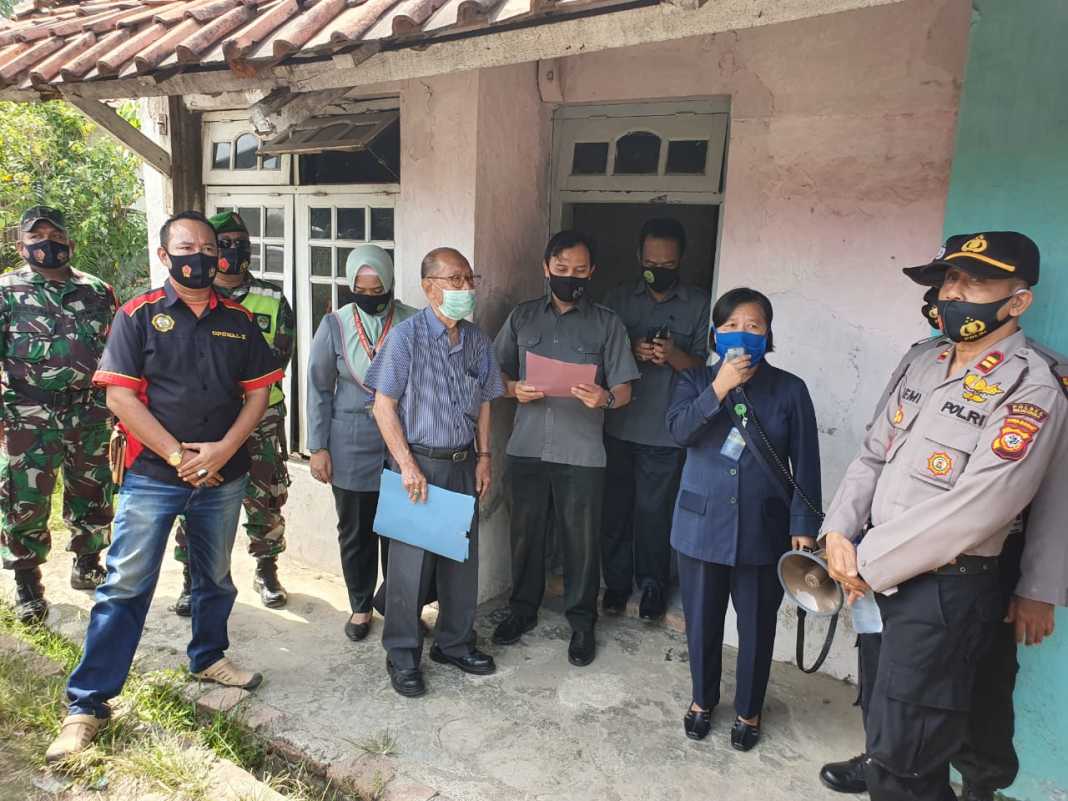 Polres Majalengka, Bersama Kodim 0617/Majalengka dan Sat Pol PP Lakukan Pengamanan Eksekusi Lahan
