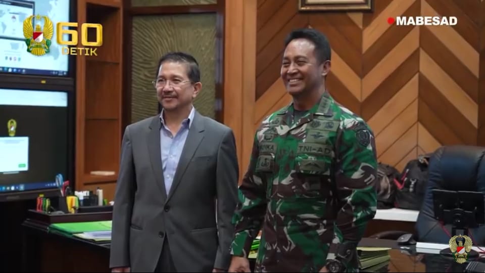 Kasad Andika Perkasa, Lakukan Pertemuan dengan Dirut PT Freeport Indonesia Kasad Andika Perkasa, Lakukan Pertemuan dengan Dirut PT Freeport Indonesia
