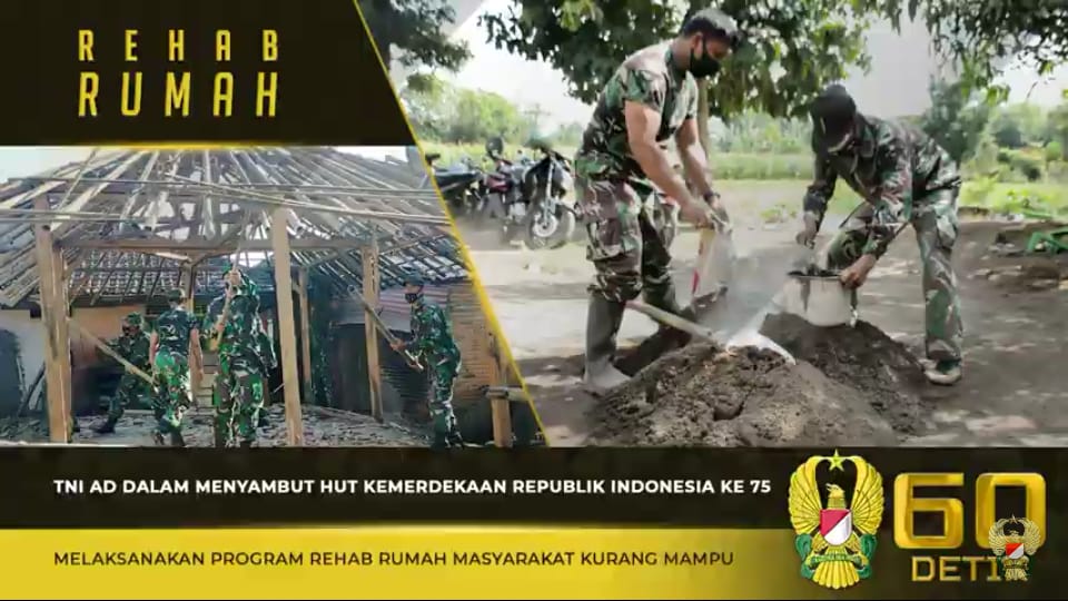 TNI Angkatan Darat, Jalankan Program Pembangunan Rumah Bagi Keluarga Kurang Mampu TNI Angkatan Darat, Jalankan Program Pembangunan Rumah Bagi Keluarga Kurang Mampu