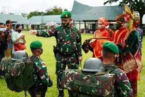 Pangdam I/BB, Pimpin Upacara Penyambutan Yonif 133/Yudha Sakti Purna Tugas Satgas Pamtas RI-Malaysia Tahun 2019