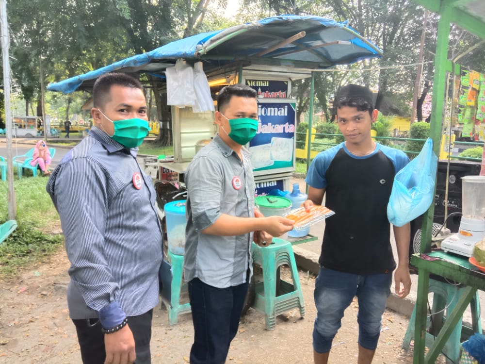DPD KOMUNAL Langkat, Bagikan Masker Gratis kepada Mayarakat