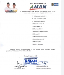 Tim Pemenangan Akhyar Nasution dan Salman Alfarisi