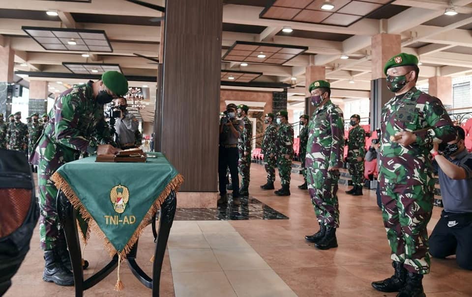 Kasad Andika Perkasa, Pimpin Alih Kodal Yonzikon 11/DW & Laporan Korps 19 Perwira Tinggi TNI AD
