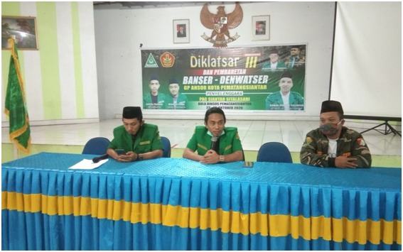 33 Pemuda Ikuti Diklatsar Banser di Pematang Siantar