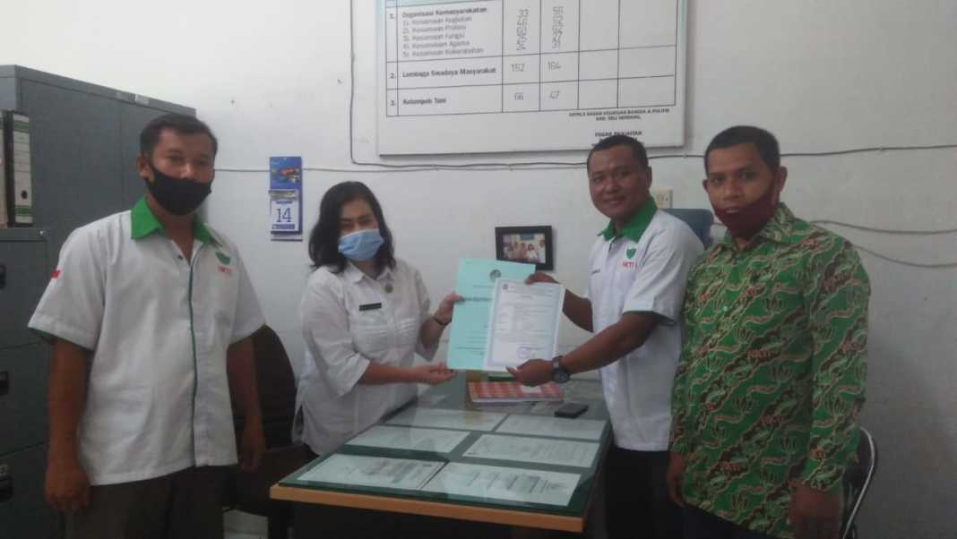 HKTI Deli Serdang, Siap Bekerja Setelah Terima SKT KESBANGPOL