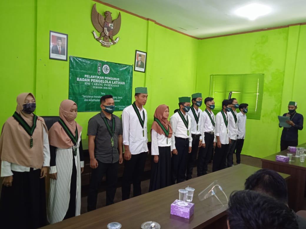 HMI Cabang Pamekasan, Gelar Pelantikan BPL Periode 2020-2021