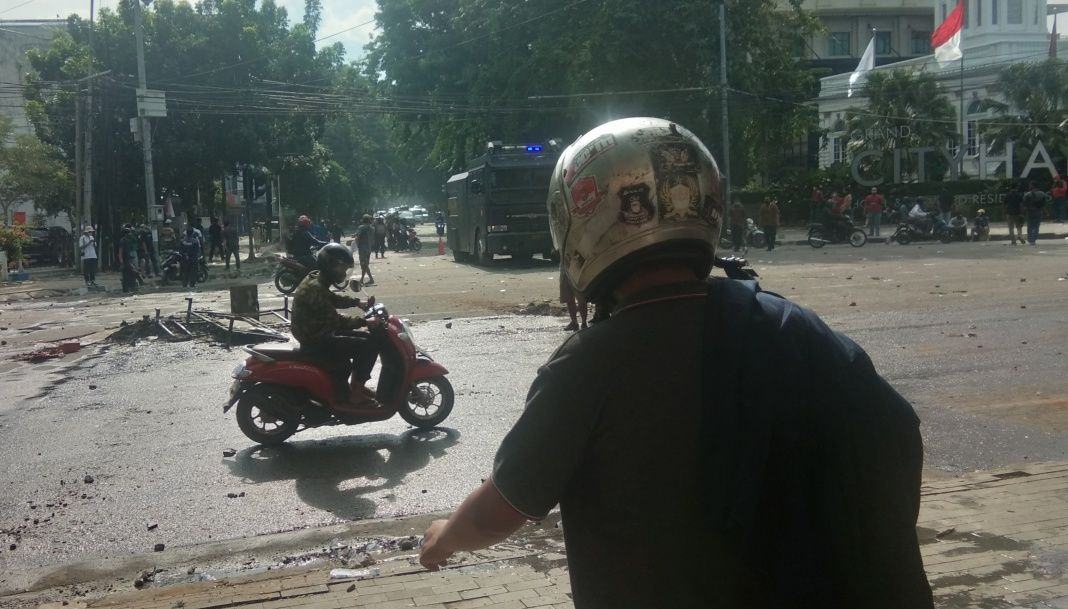 Demo Omnibus Law di Medan Ricuh