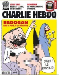 Majalah Charlie Hebdo Unggah Karikatur Erdogan Cabul, Lihat Gambarnya!