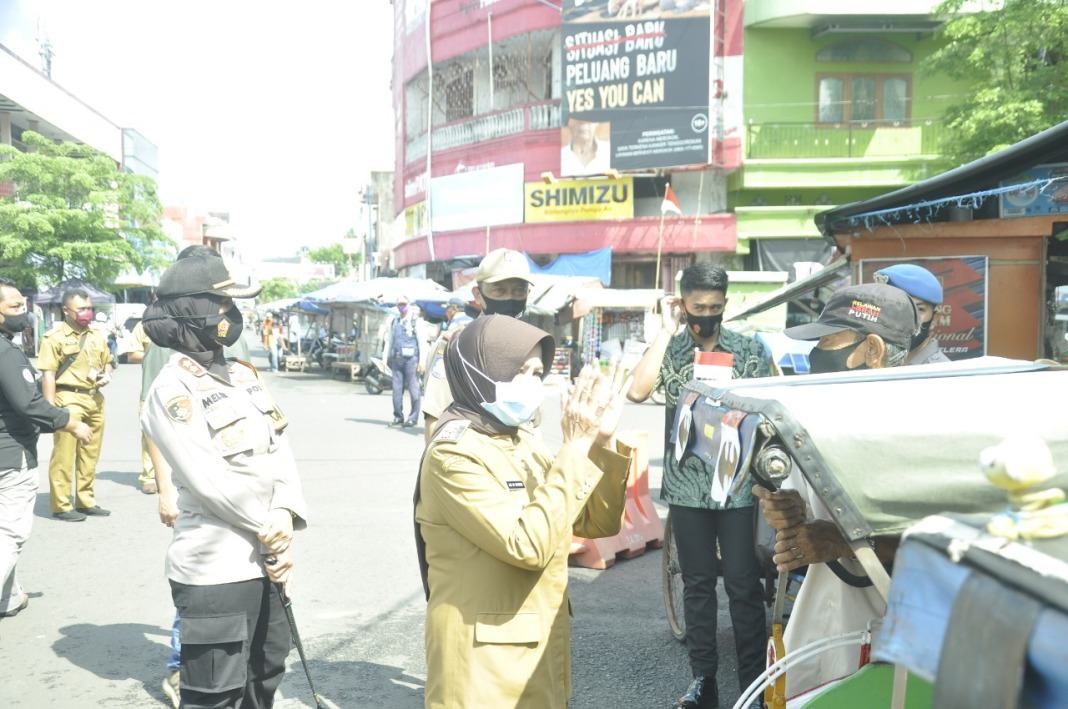 Kapolres Bersama Walikota Banjar, Menyasar Masyarakat yang Tidak Gunakan Masker