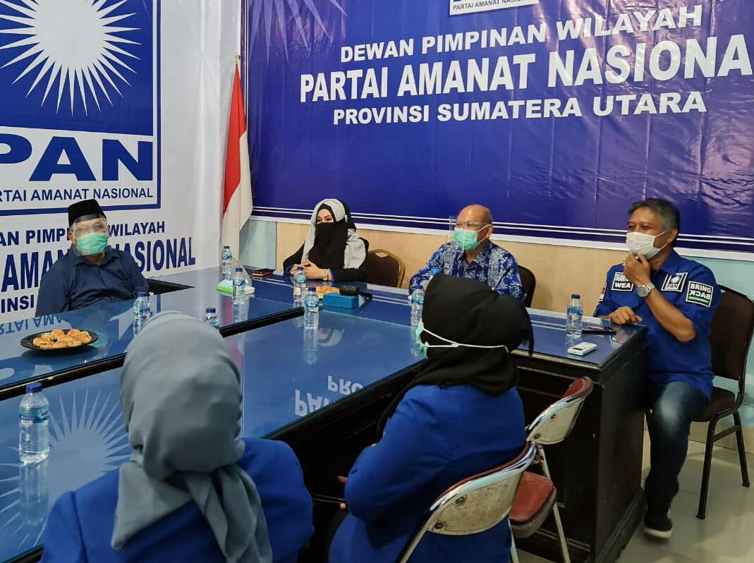 PAN Sumut Terima Delegasi PAN Serdang Bedagai, Seluruh Kader Siap Memenangkan Pasangan Beriman dan Trendi