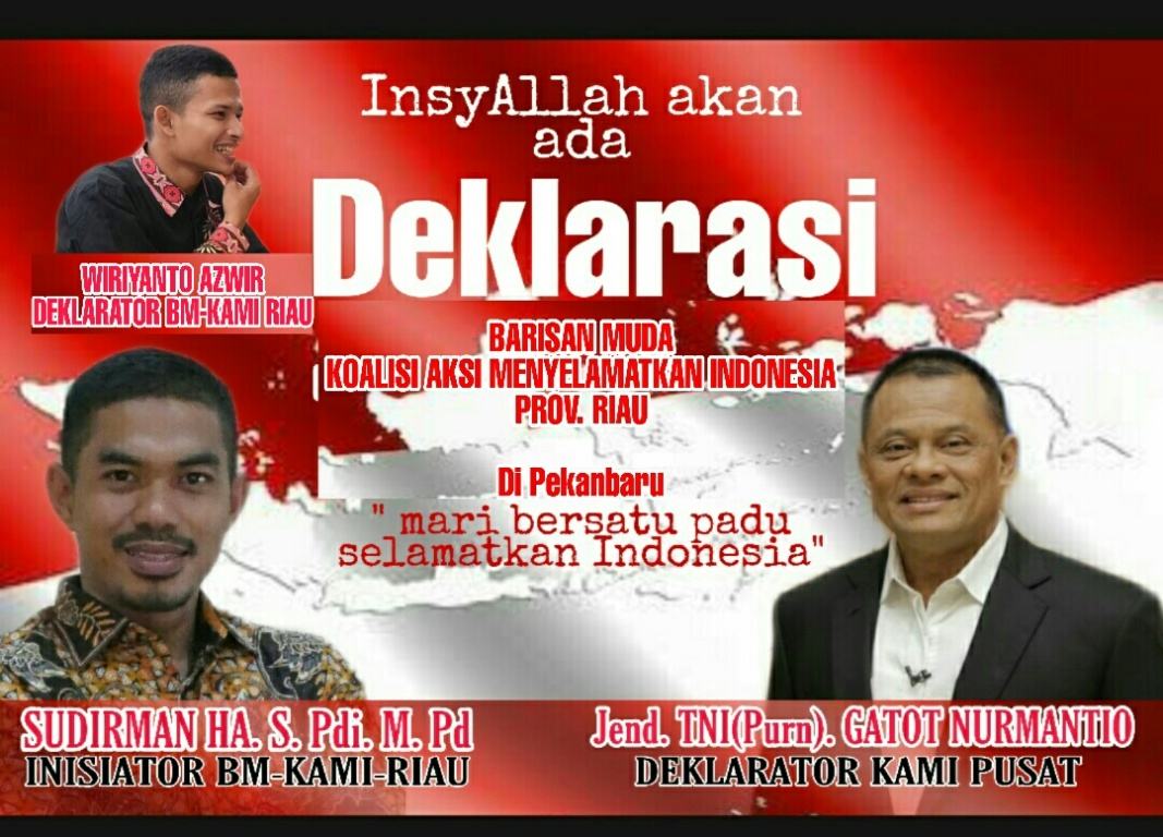 Persiapan Deklarasi Barisan Muda Koalisi Aksi Menyelamatkan Indonesia Provinsi Riau
