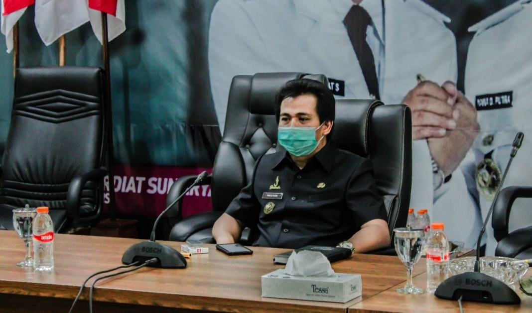 Wakil Bupati Ciamis, Ikuti Rapat Koordinasi Targeted Testing dan Tracing Covid-19