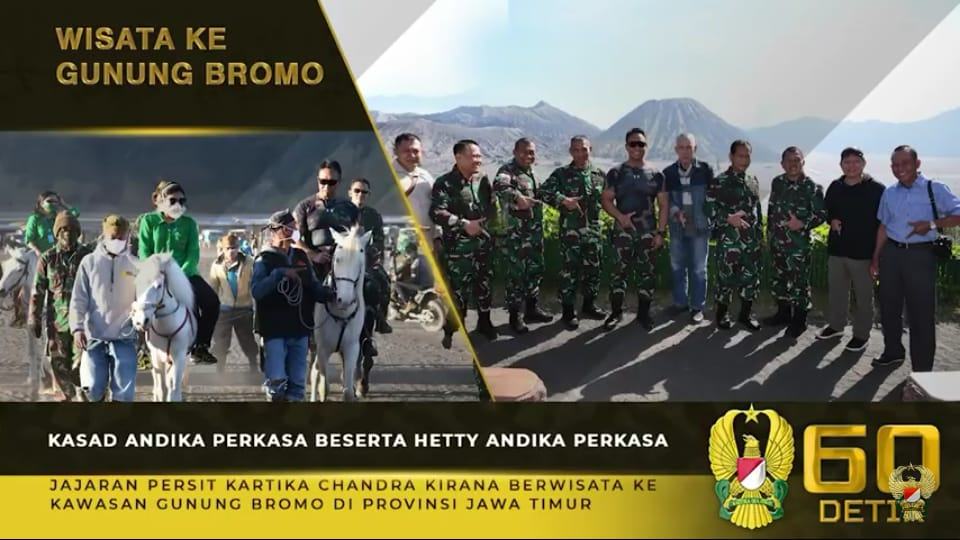 ⁣⁣Kasad Andika Perkasa, dan Ketum Persit KCK Berwisata ke Gunung Bromo⁣⁣⁣⁣⁣