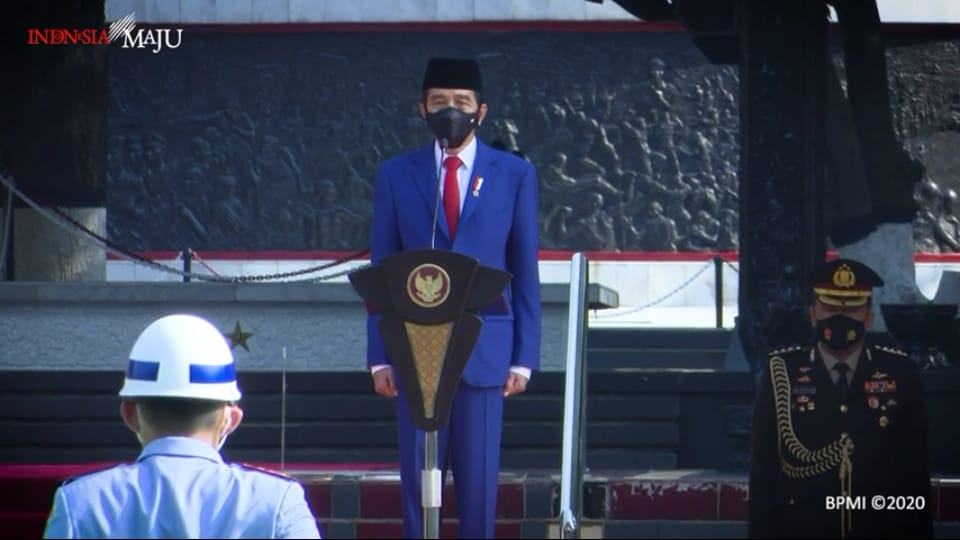 Jokowi, Pimpin Upacara Hari Kesaktian Pancasila Tahun 2020