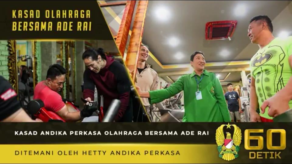 Kasad Andika Perkasa, Olahraga Bersama Ade Rai⁣⁣⁣⁣