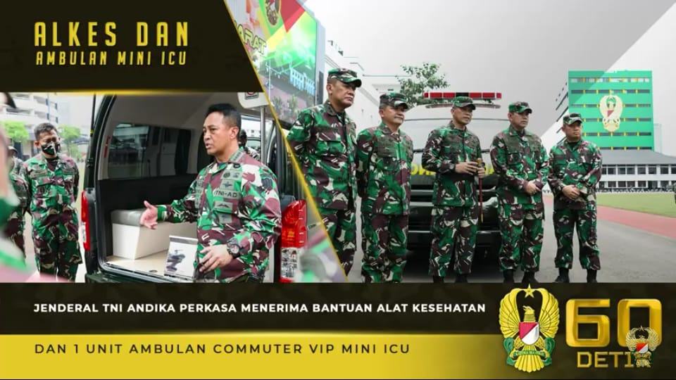 Kasad Andika Perkasa, Terima Bantuan Alat Kesehatan dan 1 Unit Ambulan Commuter VIP Mini ICU Kasad Andika Perkasa, Terima Bantuan Alat Kesehatan dan 1 Unit Ambulan Commuter VIP Mini ICU