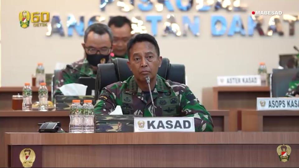 Kasad Andika Perkasa, Teleconference Berkala Terkait Penyediaan Lab PCR dan Penanganan Pasien COVID-19