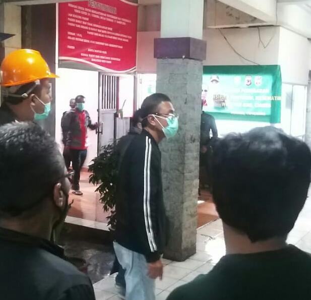 Bupati Ciamis, Bersama Wakil Bupati Tinjau Bangunan RSUD Ciamis yang Ambruk