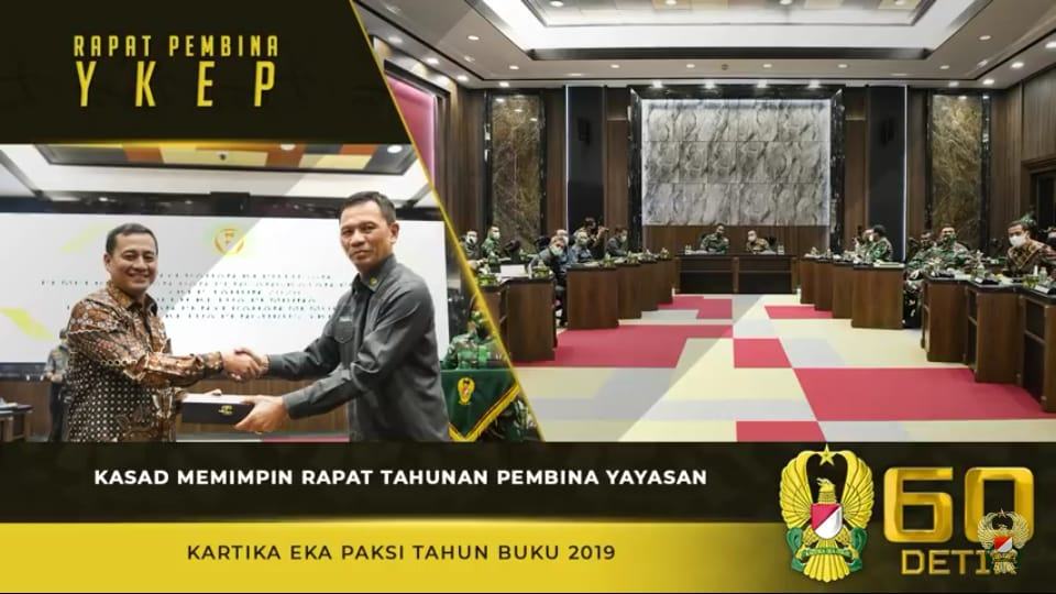 Kasad Andika Perkasa, Memimpin Rapat Tahunan Pembina Yayasan Kartika Eka Paksi Tahun Buku 2019⁣⁣⁣⁣⁣⁣