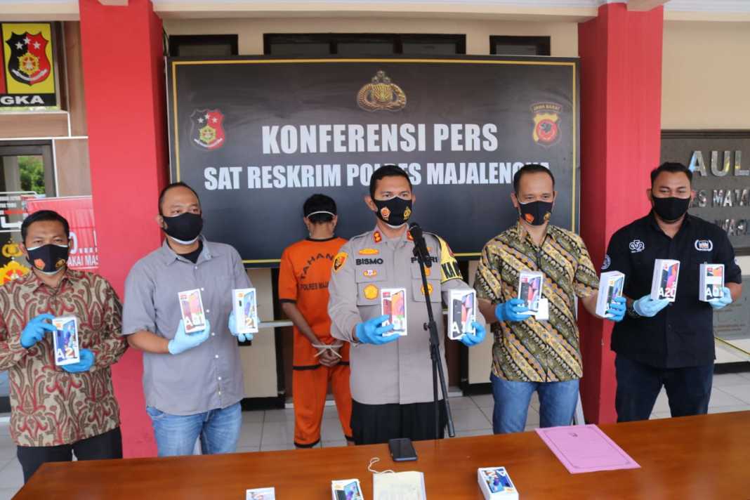 Satreskrim Polres Majalengka, Ungkap Kasus Pencurian oleh Karyawan Konter