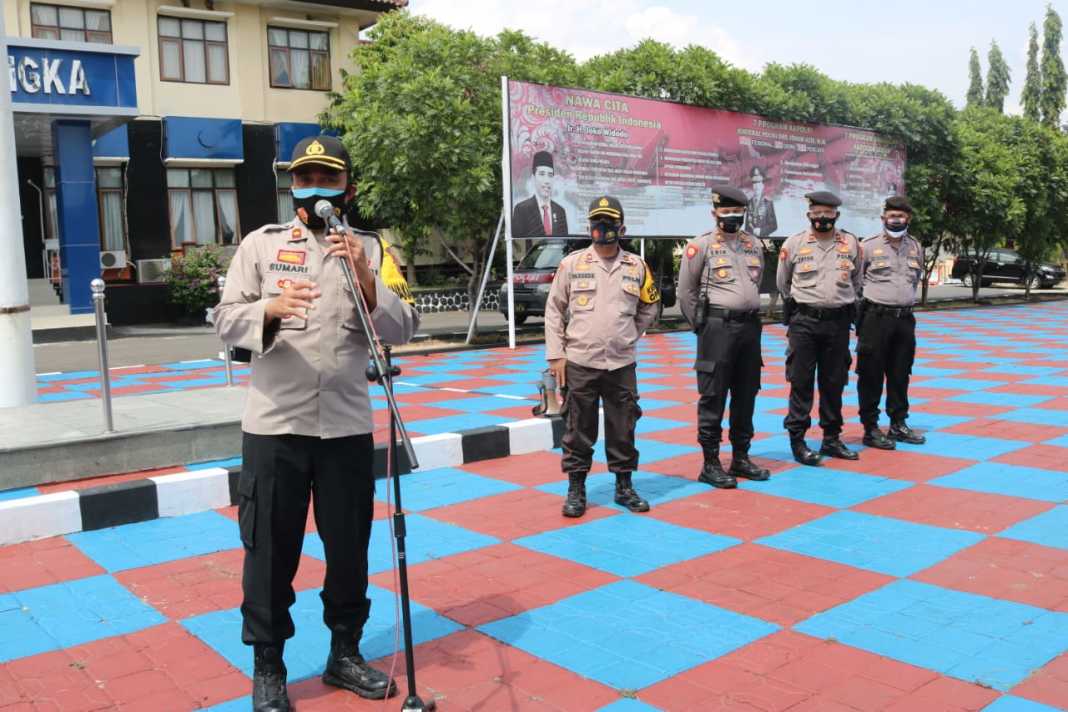 Polres Majalengka Menggelar Pelatihan Pengendalian Massa Untuk Meningkatkan Kemampuan