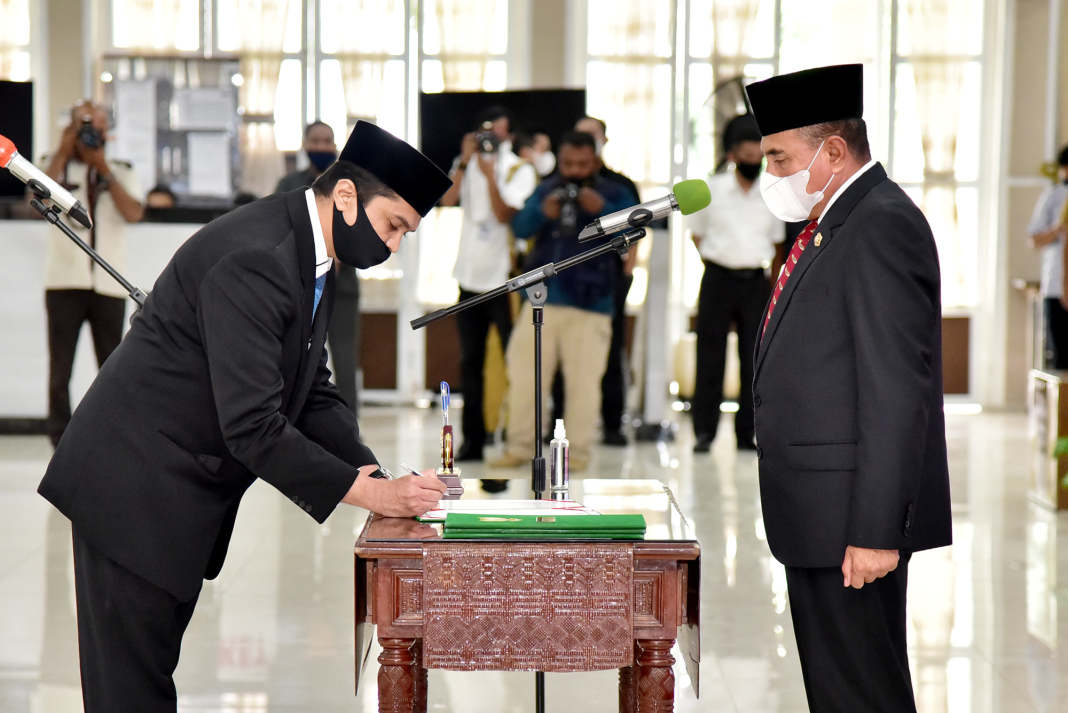 Gubernur Sumut, Lantik Dirut PDAM Tirtanadi