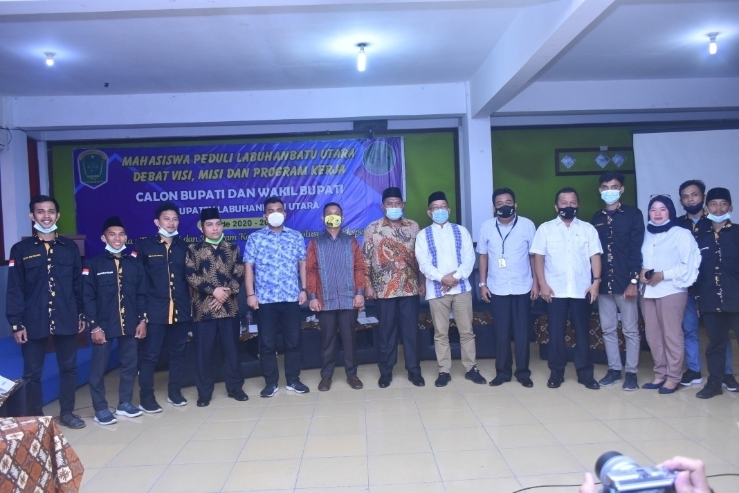 Mahasiswa Peduli Labura, Uji Visi Misi dan Program Cabup dan Cawabup Periode 2020-2024