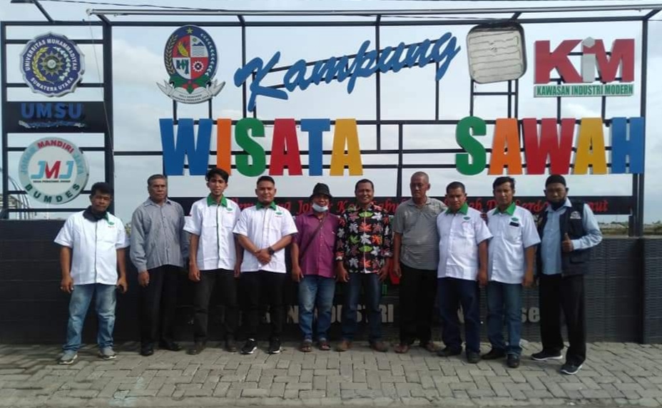 HKTI Deli Serdang, Tinjau Wisata Sawah Pematang Johar 