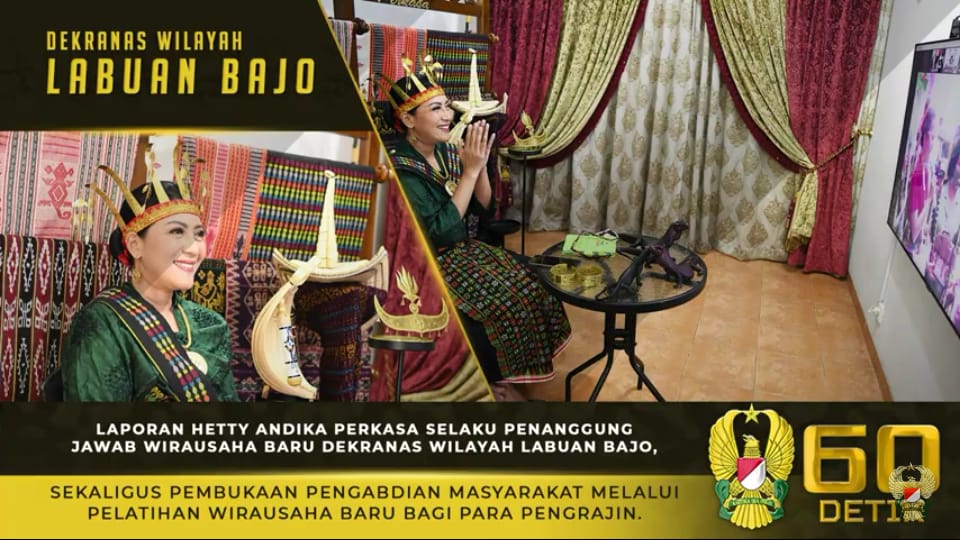 Ketum Persit KCK, Sampaikan Laporan selaku Penanggung Jawab Dekranas Wilayah Labuan Bajo