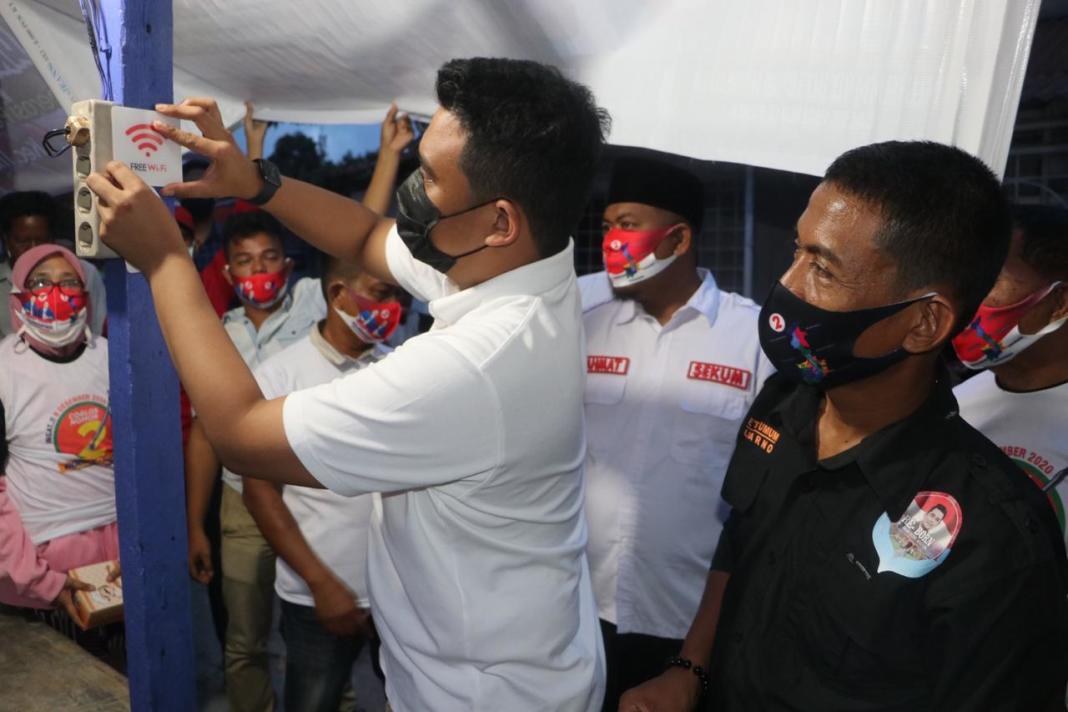Bobby Nasution, Apresiasi Gercep Ketum Re-Born Adakan Wifi Gratis untuk Belajar Daring