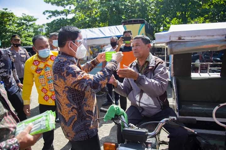 Pjs Bupati Labuhanbatu, Lakukan Sidak Protokol Kesehatan terhadap Masyarakat